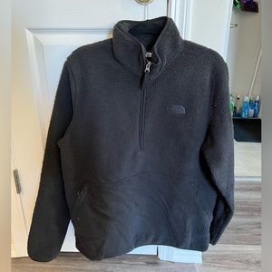 Fleece Northface Half zip, size L, black.